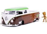 Jada Toys 253225013 - Marvel Guardiani Della Galassia 1962 Vw Bus 1, 1:24 - Modellauto