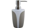 Msv Dispenser Di Sapone "Kandy"" Dispenser Di Sapone Liquido In Plastica Bianco/Taupe"