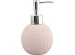 Dosatore Di Sapone Msv "Camberra"" Dosatore Di Sapone Liquido In Ceramica Rosa Pastello"