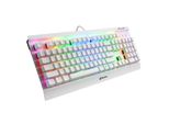 Sharkoon 4044951032174 Sharkoon Tastatur Skiller SGK3 Weiß-Blau (Us Layout)