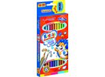 Matite Triangolari Bifacciali 12/24 Colori+ Temperino Bambino