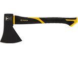 Ascia Topex 1250 G, Manico In Fibra Di Vetro, Impugnatura Ergonomica E Antiscivolo In Acciaio Temprato Per Giardinaggio, Taglio Del Legno, Lavori Di Giardinaggio