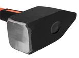 Neo Tools Martello Da Roccia 4-6 Kg, Manico In Fibra Di Vetro, Sviluppato Per La Forgiatura E Altri Lavori Di Costruzione, Costruzione Monolitica In Un Unico Elemento Di Acciaio, Certificati Gs, Rheinland, Din 1193 (6 Kg)..