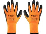 Neo Tools - Neo - Guanti Da Lavoro Termici - Poliestere - Nero/Arancione - M8 - Eu -