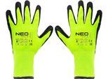 Guanti Da Lavoro Isolati, Nylon Rivestito Di Lattice, 4142X, Taglia 8