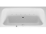 Baignoire BalnéO Duravit Quatego, Version à Encastrer, Double Dos InclinéS, BâTi-Support, Garniture De Vidage Et De Trop-Plein, SystèMe Air, 1800X800Mm, 760614000AS0000, 760614000AS0000
