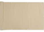 Vidaxl Schermo Privacy Per Balcone Beige 90X500 Cm Tessuto Oxford