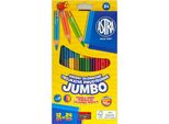 Pastelli A Matita Jumbo 12/24 Colori Triangolari Astra 7165
