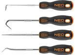 Neo Tools Gancio 150 Mm, Set Di 4 Pezzi, Acciaio Cs, Impugnatura Triangolare