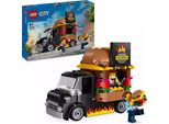 Lego City Burger Truck, Set Da Costruzione Con Macchinina Per Bambini Di 5 Anni, Camioncino Con Minifigure Del Venditore E Accessori, Regalo Divertente Per Bambini E Bambine 60404