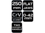 Neo Tools Pinze Per Raccordi Piatti 250 Mm, Pinze Di Montaggio, Ganasce Piatte