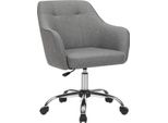 Sedia Da Ufficio Songmics, Sedia Da Ufficio Confortevole, Sedia Per Computer Regolabile In Altezza, Portata Fino A 120 Kg, Struttura In Acciaio, , Traspirante, Home Office,