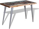 Vidaxl Tavolo Da Pranzo Tavolo Da Sala Da Pranzo Tavolo In Legno Legno Massiccio Riciclato 120 X 60 X 76 Cm