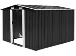 Capanno Per Attrezzi In Metallo Tidyard 257 X 298 X 178 Cm Verde/Grigio/Antracite/Marrone Opzionale, Capanno Per Attrezzi, Capanno Da Giardino Per Esterni