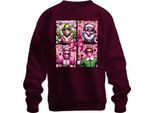 Holly Jolly Christmas Movies Pink Christmas Movie - Natale Xmas Maglia Natalizia Unisex, Bordeaux, L