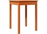 Tavolo Da Pranzo Wax Brown 55X55X75 Cm In Legno Di Pino Massiccio
