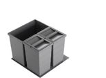 Cestino Hailo 3301762 Allegro 350 Inserto 2X13 + 28 L Grigio Scuro