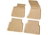 Tappetini In Gomma 3D Per Audi A8 D4 4H | Bj 2010 - 2017 | Beige Con Bordo