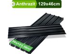 Yakimz Pannelli Per Tetti In Lamiera Grecata 12/24/36 Pz 129X46Cm, Lamiera Profilata In Acciaio Zincato Copertura In Lamiera Grecata - Antracite 21㎡ 36X