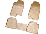 Tappetini In Gomma 3D Per Cadillac Escalade | Bj 2007 - 2014 | Beige Con Bordo