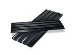 36X Lastre Trapezoidali 129X46Cm = 21M² Pannelli Per Tetti Lastra Per Tettoia Carport Lastra Profilata Lastra Per Pareti Lastra Per Tetto Zincata Antracite Lastra Ondulata