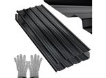 Tolletour 36X Lastra Grecata 129X46Cm = 21M² Pannelli Per Tetto Lastra Per Tettoia Carport Lastra Profilata Lastra Per Parete Lastra Per Tetto Lastra Zincata Antracite Lastra Ondulata