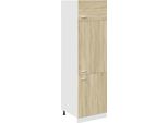 Vidaxl Parete Attrezzata Refrigerata Lyon Sonoma Rovere 60X57X207 Cm Materiale A Base Di Legno
