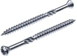 Seccaro Vite Per Decking Testa Decorativa 4,5 X 70 Mm, Acciaio Inox A2, Vite Per Legno Con Punta Tagliata E Intaglio, Tx / Cava Esalobata, 100 Pezzi