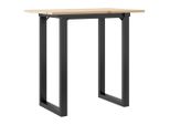 Syfax™ Tavolo Da Pranzo Telaio A O 80X50X75 Cm Legno Pino E Acciaio