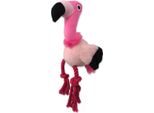 Cane Giocattolo Fantasy Silent Squeak Rosa Fenicottero 27 Cm