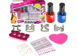 Kit Nail Art Gioielli Adesivi Anelli Glitter