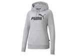 Puma Ess Logo Felpa Con Cappuccio Tr Light Gray Heather S