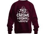 Questa è La Mia Camicia Pigiama Di Natale Weiß Motiv - Weihnachten Xmas Christmas Unisex Pullover, Borgogna, S