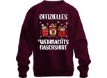 Divertente Bradipo Che Fa Merenda - Regalo Di Natale Maglione Di Natale Unisex, Borgogna, Xl