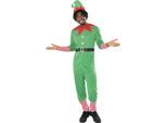 Bristol Novelty - Costume - Uomo/Donna Unisex BN6197 (S) (Verde/Rosso/Bianco)