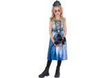 Smiffys - Costume - Ragazze SM2854 (128-134) (Blu/Nero/Grigio)