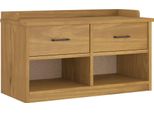 Vidaxl Panca Da Corridoio Sandnes 87X40X50 Cm In Legno Di Pino Massiccio