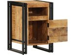 Vidaxl Comodino 40X40X59 Cm Legno Massiccio Di Mango Grezzo