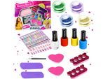 Kit Nail Art Per Bambini Disegni Nail Art Adesivi Punte Per Unghie Glitterate