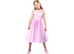 Barbie - Abito Costume "Perfect Day"" - Bambina BN6264 (140) (Rosa/Bianco)"