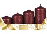 Candele Dell'avvento Taurus Bordeaux 4 Pz