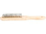 Top Tools Spazzola Metallica Hmd, 4 File, Manico In Legno 14A604