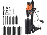 Carotatrice Diamantata Succebuy Con Diametro Massimo Di Foratura Di 26 Cm, Adatta Alla Foratura A Umido E A Secco. Dotato Di 10 Punte, Supporto Per Trapano E Velocità Regolabile. Filettatura UNC1 1/4-7, Ideale Per Calcestruzzo E Mattoni, Potenza 2500 W.