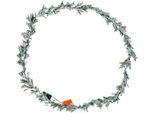 Succebuy Ghirlanda Di Natale 2,7 M, Verde Realistica, Ghirlanda Di Abete Con Rampicanti, Foglie Di Ulivo E Bacche, Ghirlanda Artificiale Sempreverde Con Luci Fiabesche Per La Decorazione Festosa Dei Caminetti