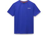 T-Shirt Da Uomo Blu, Manica Corta, Vestibilità Rilassata, Cotone Sostenibile