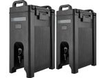 Succebuy Distributore Di Bevande Isolato Da 19 L, Contenitore Termico Per Bevande Calde E Fredde Con Rubinetto E Maniglia, Dispenser Di Bevande A Prova Di Cibo Per Tè, Caffè E Acqua In Bar E Ristoranti, Nero