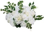 Succebuy Fiori Artificiali, 10 Pezzi, Diametro 450 Mm, Rose Bianche, Palline Di Fiori, Composizioni Di Fiori Artificiali Per Decorazioni Di Matrimonio, Decorazioni Da Tavola E Accessori Per La Casa