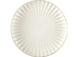 Howhomely | Piatto Da Portata - Piatto Da Portata - 27 Cm - Beige - Piatto Da Portata - Ceramica - Scanalato