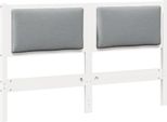 Vidaxl Testiera Altra Bianca 150 Cm In Legno Di Pino Massiccio
