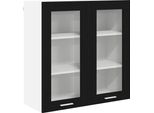 Syfax™ Armadio Pensile Rovere Nero 80 X 31 X 80 Cm Legno Multistrato